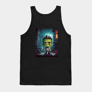 Cute Halloween Frankenstein Tank Top